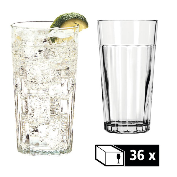 PANELED Longdrinkglas - 47 cl - (Ø 8,5 x 15,5 cm)
