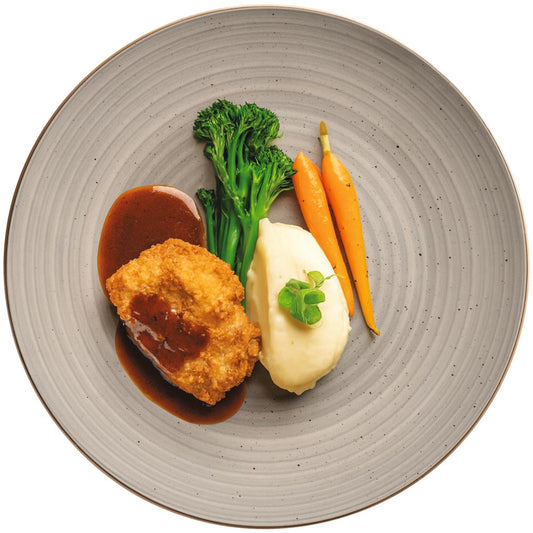 VALMERA Menüteller - (Ø 27 cm) - Hellgrau