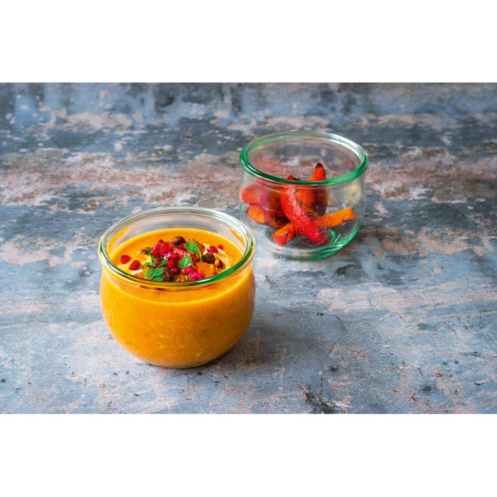 WECK Tulpenglas # 744 - 580 ml (6er Set mit Deckel / RR 100 mm)