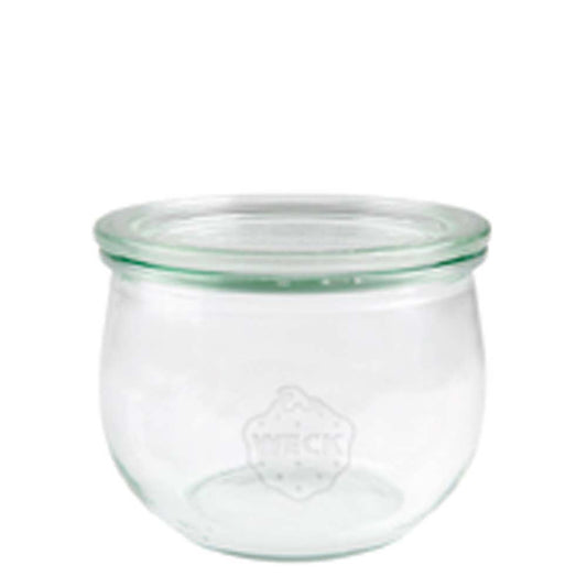 WECK Tulpenglas # 744 - 580 ml (6er Set mit Deckel / RR 100 mm)