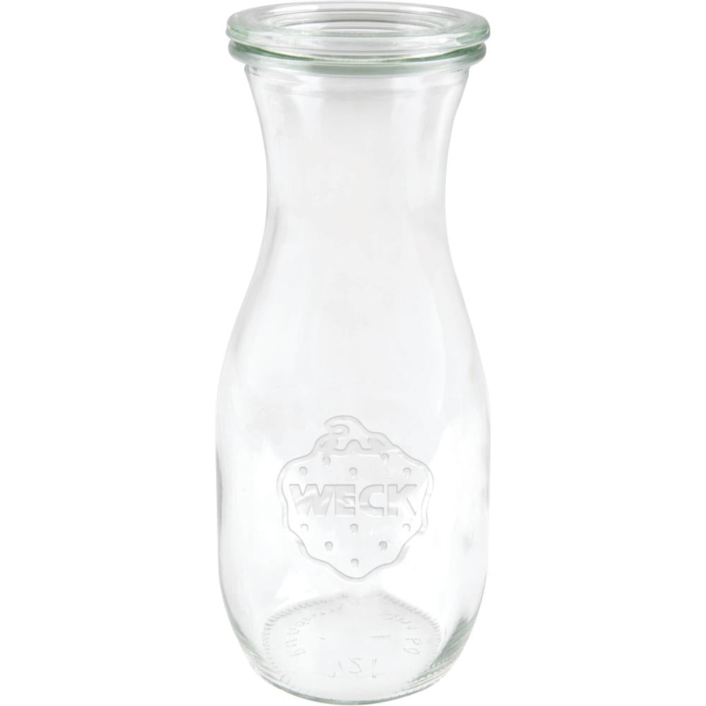 WECK Flasche # 764 - Inhalt 530 ml (6er Set mit Deckel / RR 60 mm - Ø 6,7 x 18,4 cm)