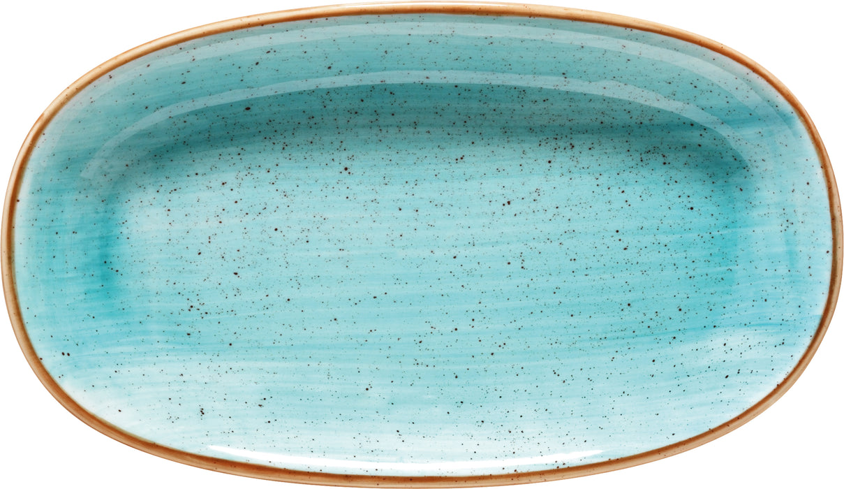 AURA Gourmet platte, rechteckig - 33,5 x 19,5 x 4 cm - Aqua