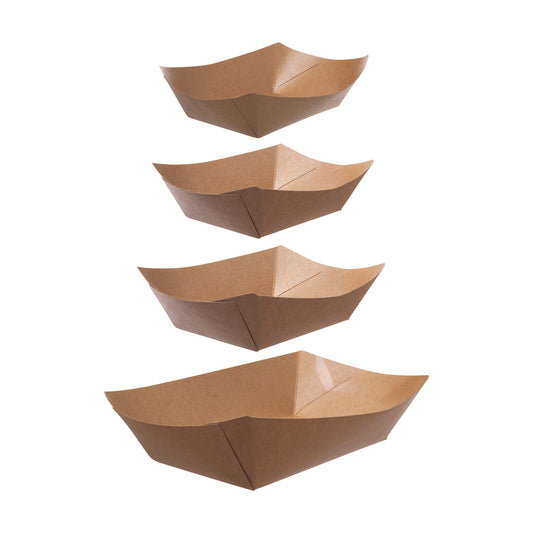 Snackschale - 12,5 x 7,6 x 4,5 cm - 500 ml - Pappe - fettabweisend (200 Stück)