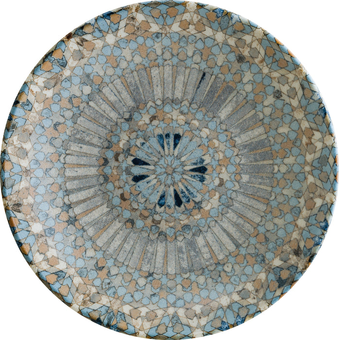 LUCA MOSAIC BLOOM Teller, tief - Ø 23 x 4,5 cm - 100 cl - Blue