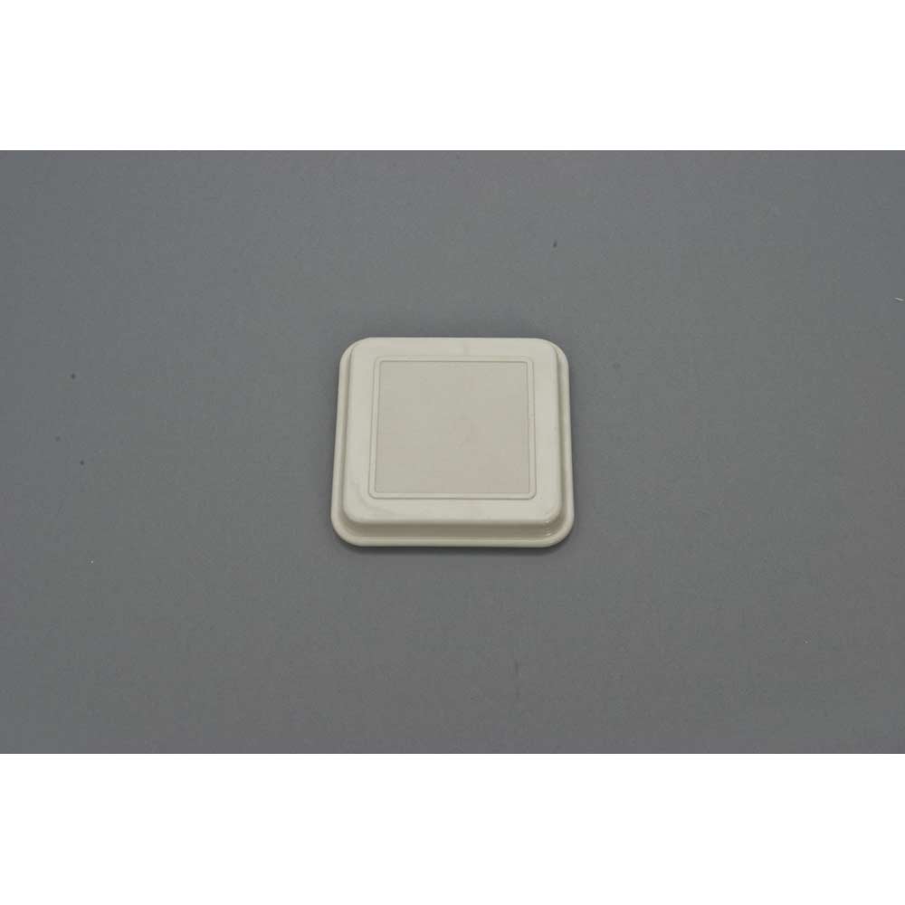 EURO Auflagedeckel 11 x 11 cm - grau (PP) - Steg innen