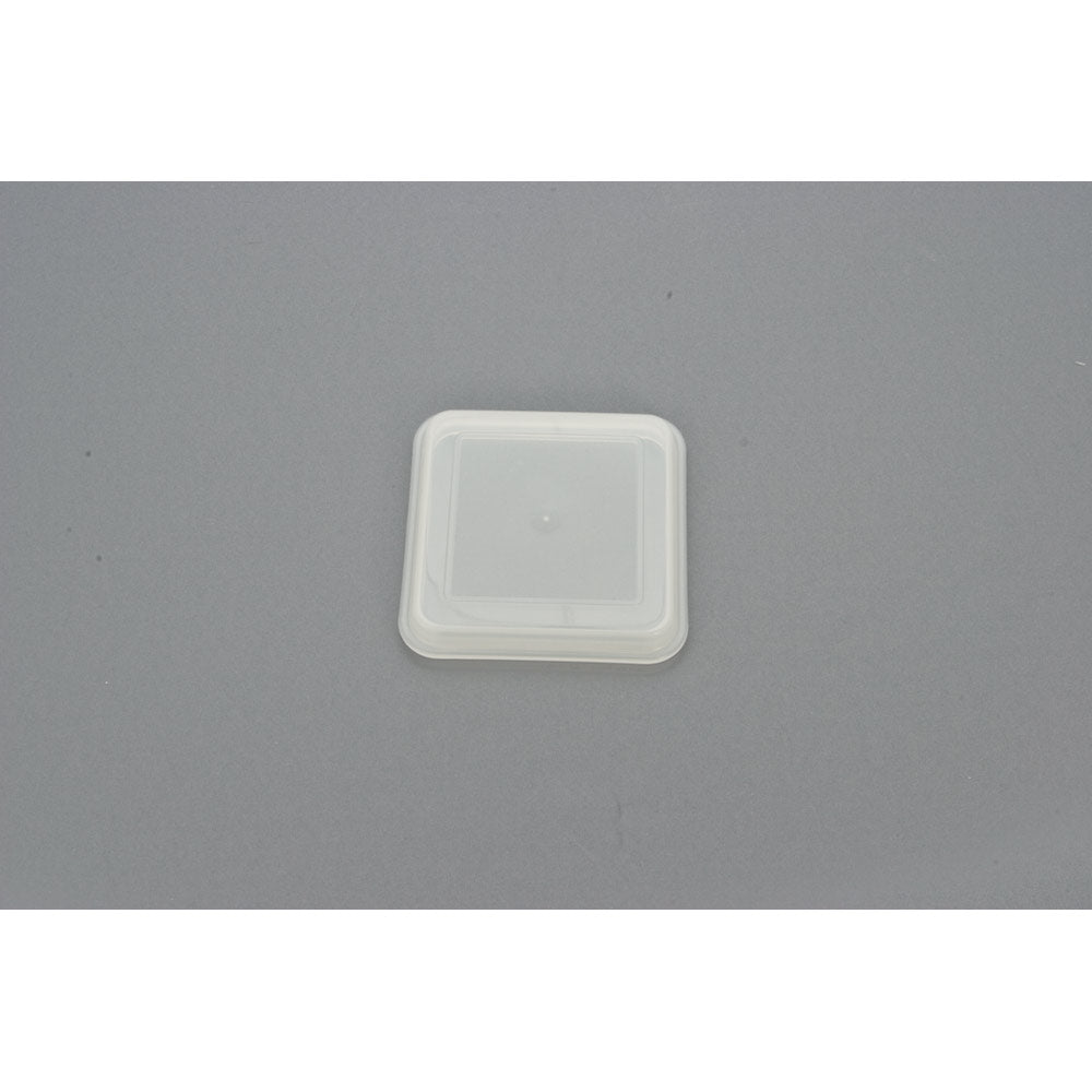 EURO Auflagedeckel 11 x 11 cm - Transparent (PP) - Steg innen