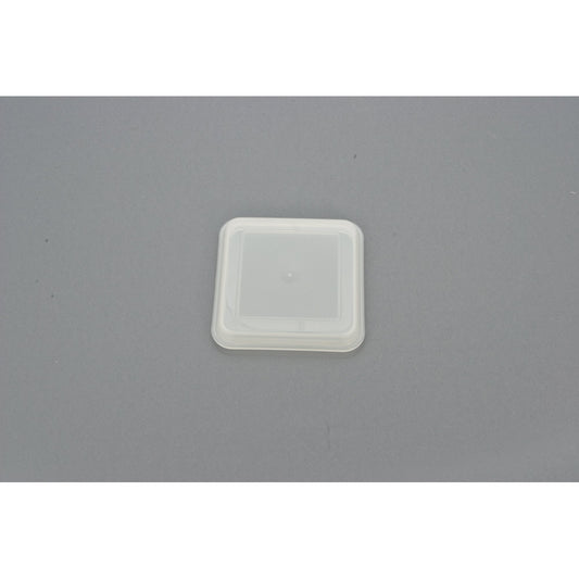 EURO Auflagedeckel 11 x 11 cm - Transparent (PP) - Steg innen