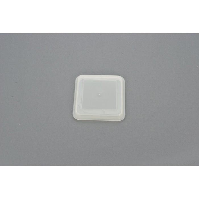 EURO Auflagedeckel 11 x 11 cm - Transparent (PP) - Steg innen