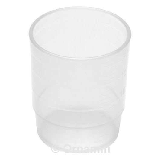 MODELL 1800 Einnahmebecher 25 ml - Ø 3,3 x 4 cm - Transparent (PP)