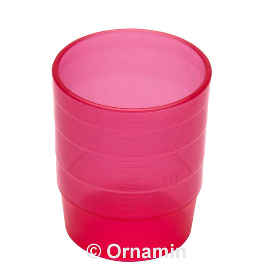MODELL 1800 Einnahmebecher 25 ml - Ø 3,3 x 4 cm - Rot (PP)