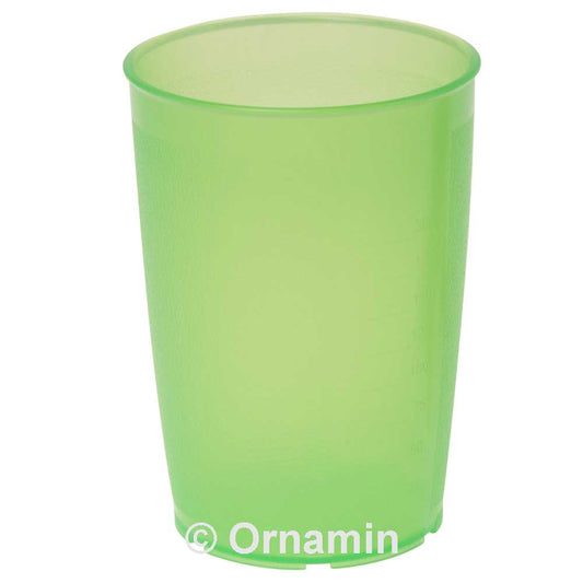 MODELL 805 Becher 250 ml - Ø 7,3 x 10 cm - Grün-Transparent (PP)