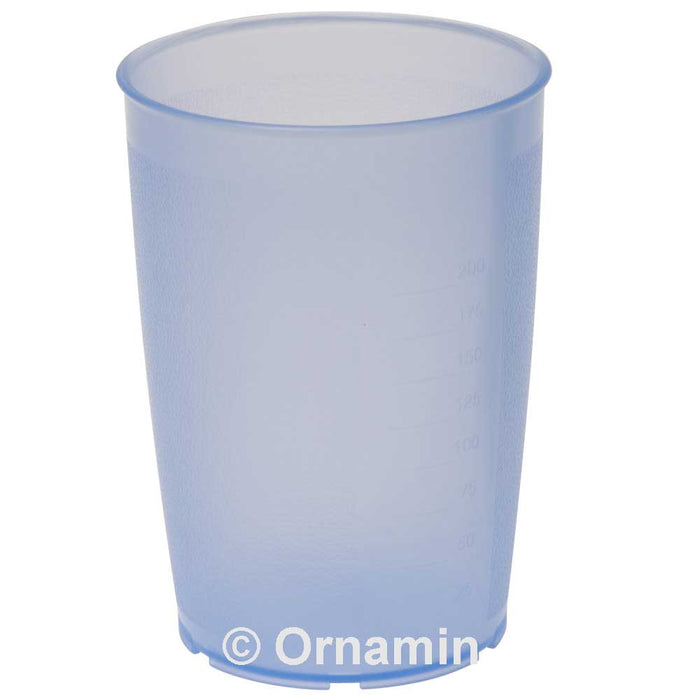 MODELL 805 Becher 250 ml - Ø 7,3 x 10 cm - Blau-Transparent (PP)