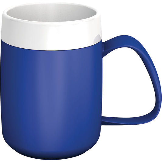 MODELL 206 - THERMO Henkelbecher 32 cl - Ø 8,1 x 10,9 cm - Blau-Weiß