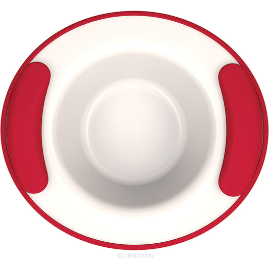 MODELL 203 - THERMO Schale 320 ml - Ø 19 x 6,4 cm - Rot-Weiß