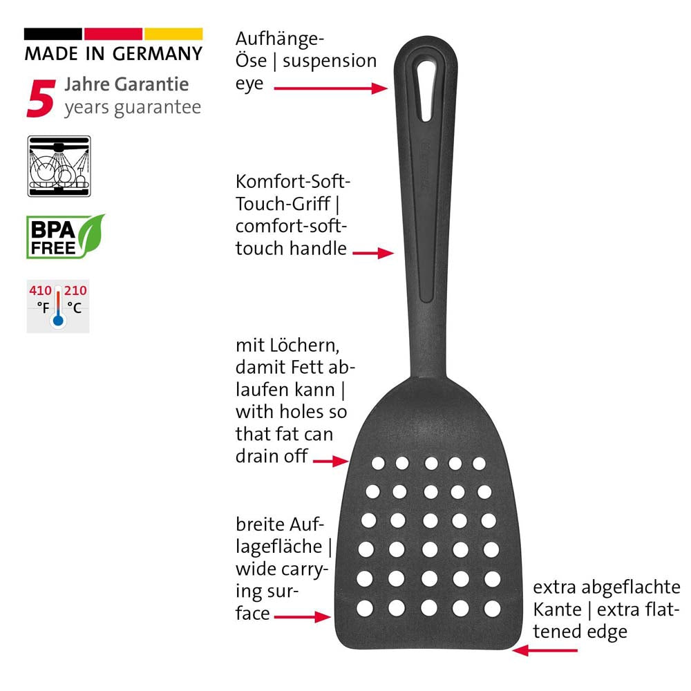 Pfannenwender 31 cm - PA - Schwarz