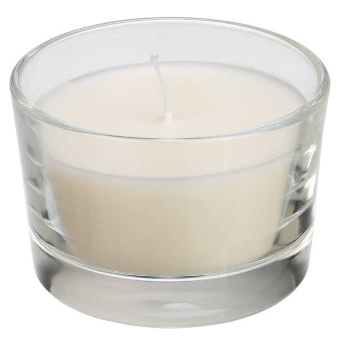 Kerzenglas "Ibiza" Ø 8,5 cm - Weiß
