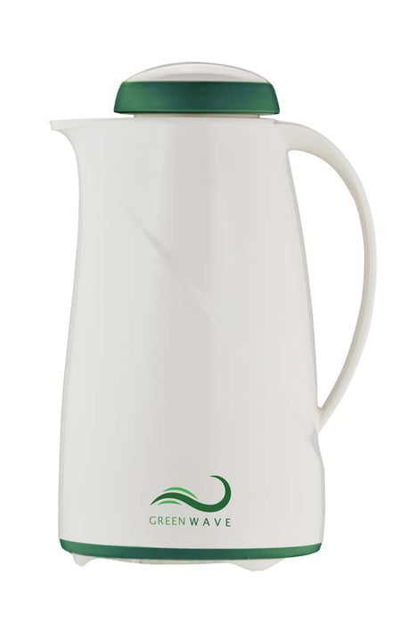 GREEN WAVE Isolierkanne 1,0 l - Weiß