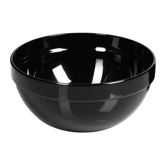 CASUAL MAXI Melaminschüssel Ø 23 x 10,5 cm (Inhalt 2,6 l) - Schwarz