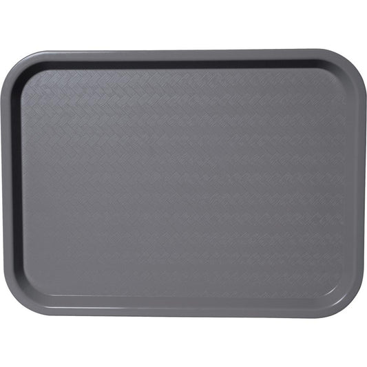 Snack-Tablett 34,5 x 26,5 cm - Grau (PP)