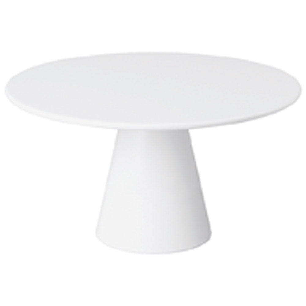 CASUAL Servier- & Tortenplatte - Ø 31 x 16 cm (Melamin weiß)