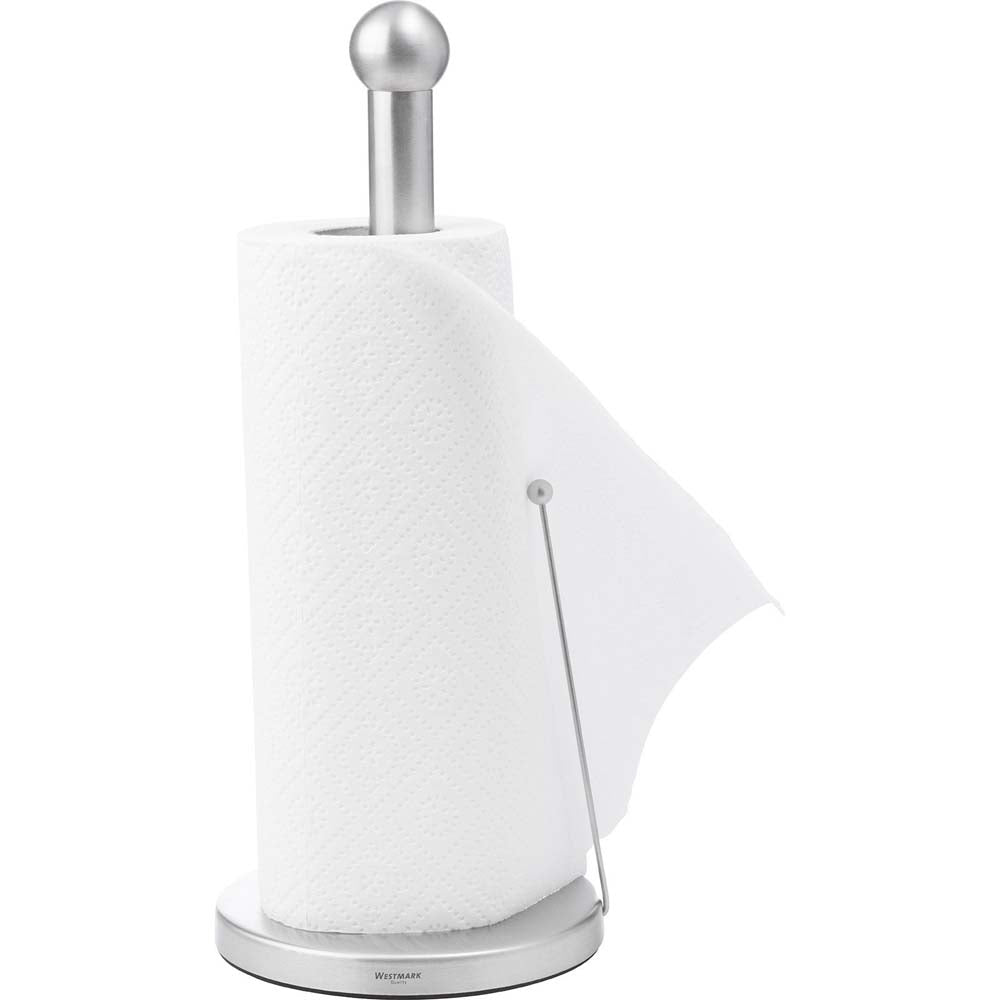 Küchenrollenhalter Ø 15 cm - gebürsteter Edelstahl