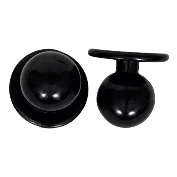 Kugelknöpfe unifarben - weiß (12 Stück)