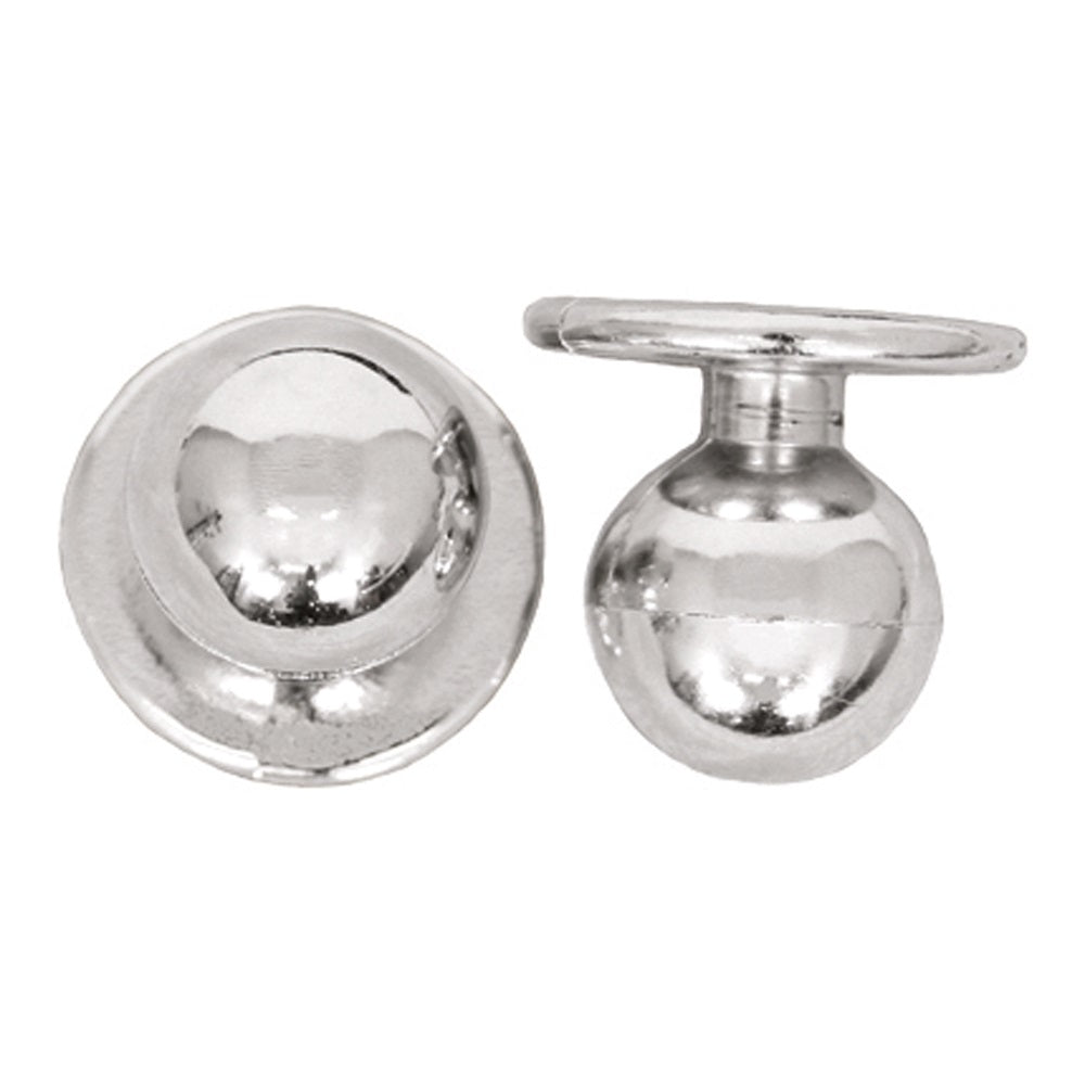 Kugelknöpfe metallfarben - gold (12 Stück)