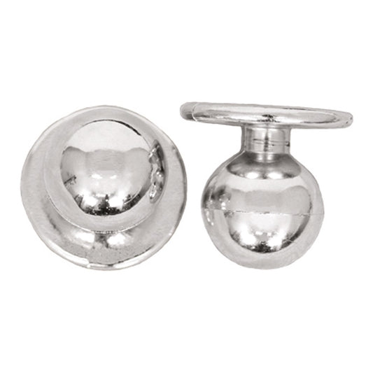 Kugelknöpfe metallfarben - gold (12 Stück)