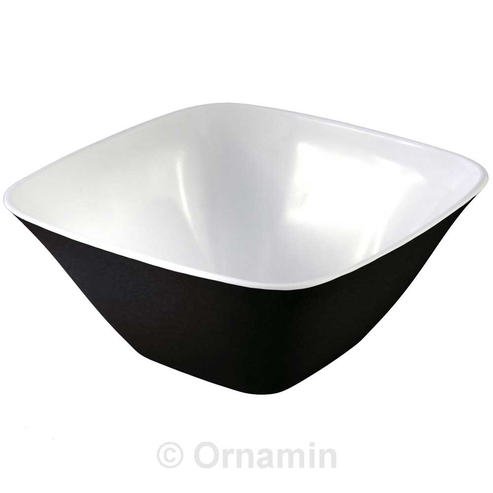 MODELL 642 Schüssel 1,2 l - Schwarz-Weiß (Melamin)
