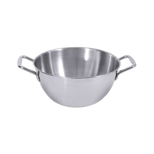Servierschüssel (2 Griffe) - CNS 18/10 - Ø 18 x 8 cm - Inhalt 1,5 l