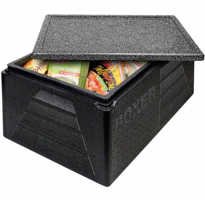 BOXER Thermobox, 59,5 x 39,5 x 29 cm, Nutzhöhe 23 cm - Schwarz