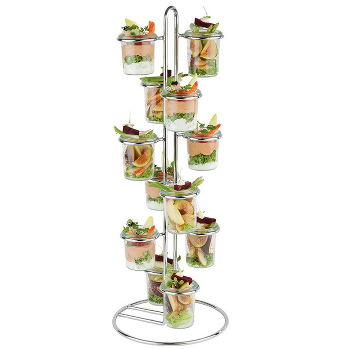 Buffetgestell 12-fach - Ø 22 x 59 cm (für WECK-Sturzgläser Ø 6 cm)