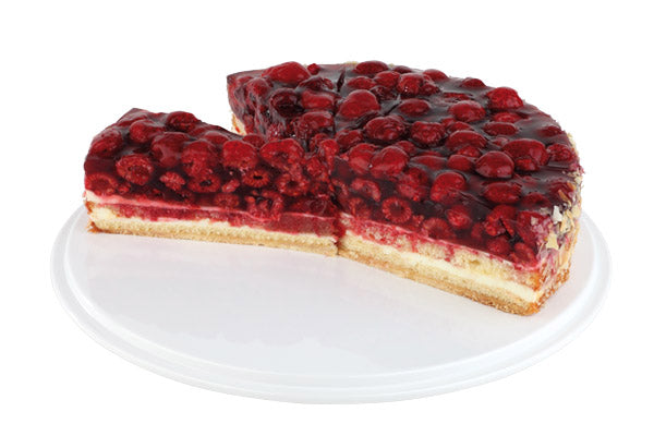 Tortenplatte Ø 31 x 3,5 cm , Melamin - Weiß