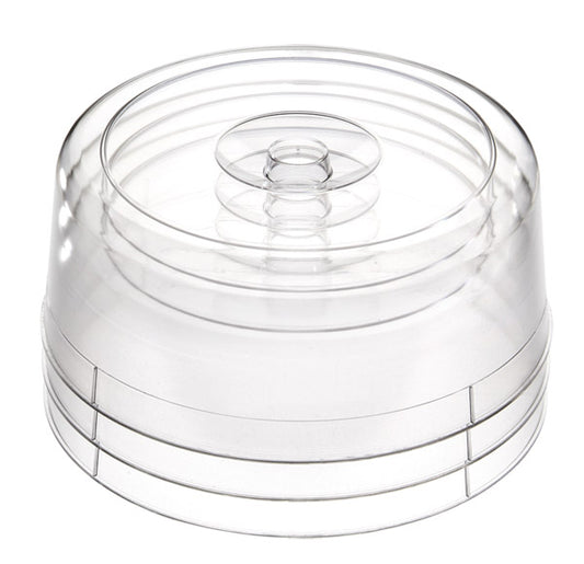 Abdeckhaube Ø 30 x 11,5 cm , PS - Transparent