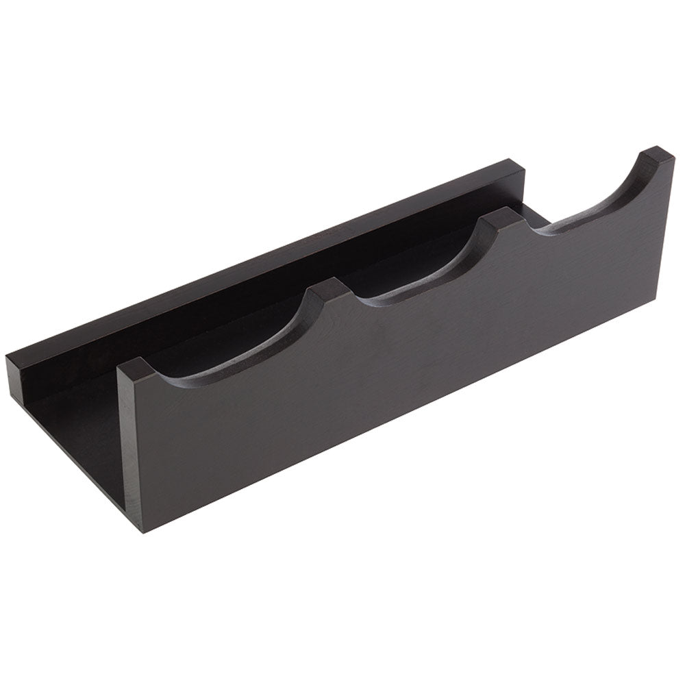 Cerealienbar 43 x 17 x 13,5 cm, wengefarben mit drei Gläsern