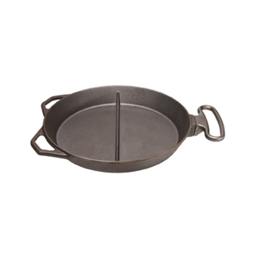 Riesen-Bratpfanne Eisenguß Ø 65 x 9 cm - mit Mittelsteg