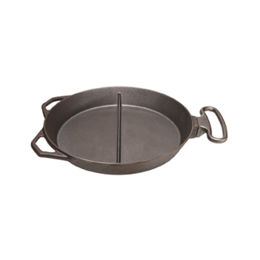 Riesen-Bratpfanne Eisenguß Ø 65 x 9 cm - mit Mittelsteg