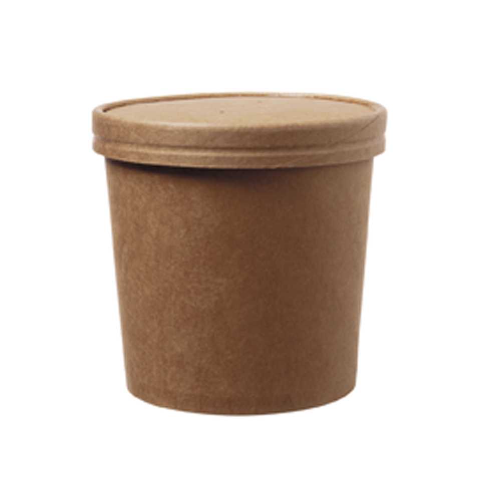 SOUP TO GO Becher Pappe/PLA 765 ml (25 Stück)