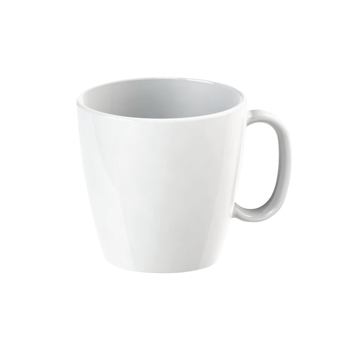 DURABEL / BISTRO Tasse bzw. Henkelbecher Ø 8,1 x 7,9 cm - Inhalt 23 cl, PBT-Kunststoff - Weiß