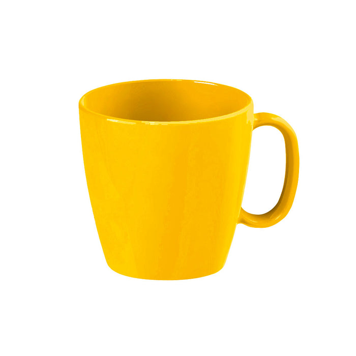 DURABEL / BISTRO Tasse bzw. Henkelbecher Ø 8,1 x 7,9 cm - Inhalt 23 cl, PBT-Kunststoff - Gelb