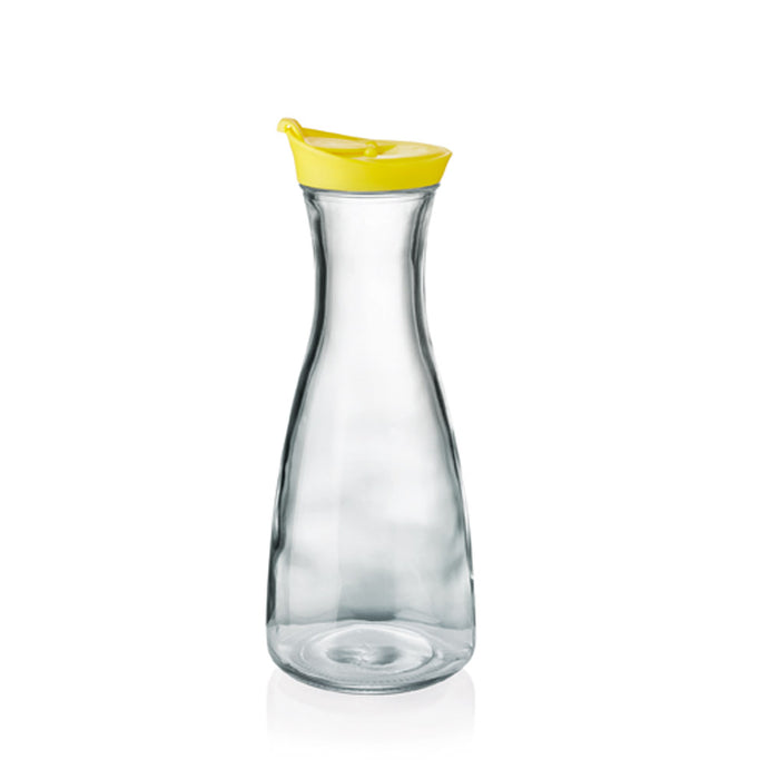 CLEVER Glas-Karaffe 0,9 l - Deckel PP - Gelb