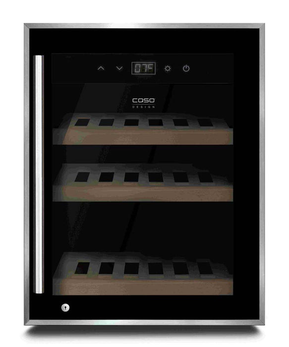 CASO WineSafe black - Weinkühlschrank für 12 Flaschen (230 V)