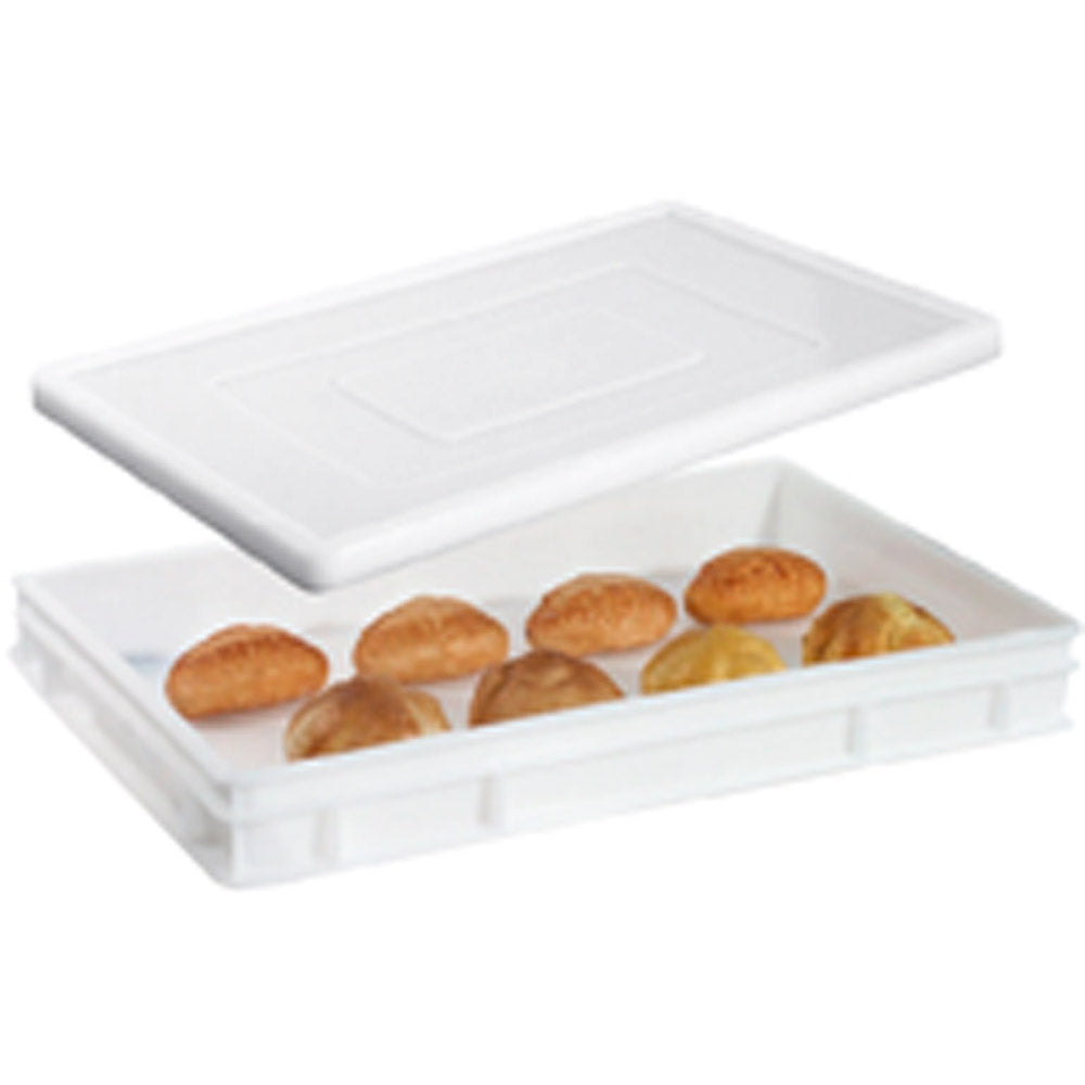 Deckel zu Pizzaballenbehälter HDPE weiß (Größe 60 x 40 cm)