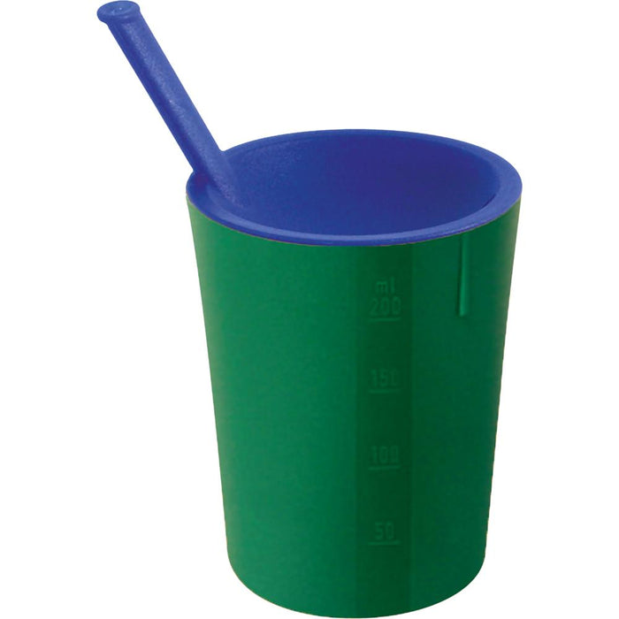 MEDICAL Trinkhilfebecher 20 cl - Ø 73 x 92 mm (PP blau/grün)