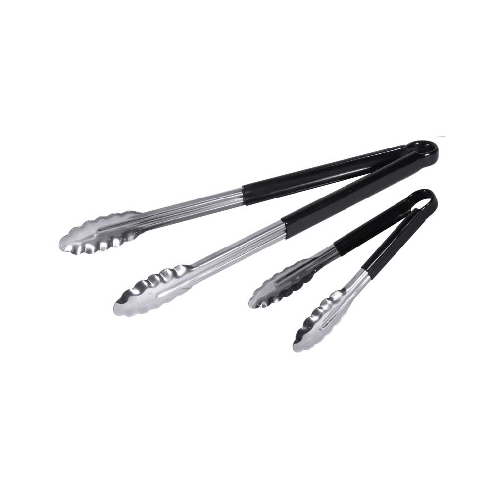 Allzweckzange Edelstahl m. schwarzem Kunststoffgriff - 40 cm