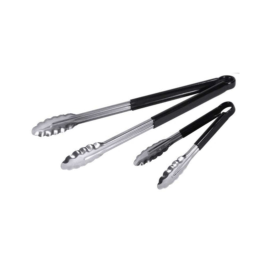 Allzweckzange Edelstahl m. schwarzem Kunststoffgriff - 40 cm