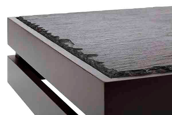 Holzkiste 55,5 x 35 x 10,5 cm (zu GN 1/1) - Akazie schwarz