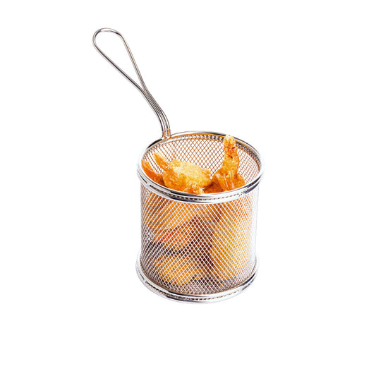 SNACK-HOLDER - Servier-Frittierkorb Ø 9 x 9,5 cm - Grifflänge 10 cm
