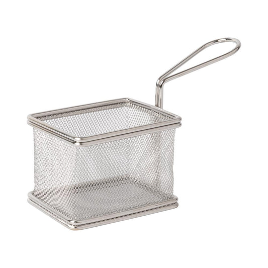 SNACK-HOLDER - Servier-Frittierkorb 9,5 x 8 x 6,5 cm - Grifflänge 8 cm