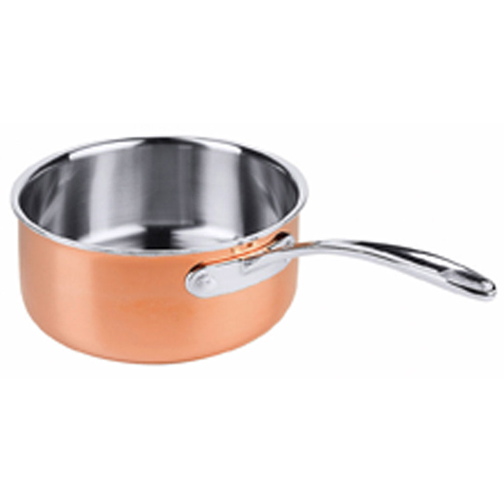 CUISINE Stielkasserolle Ø 18 x 8,5 cm - 3 Ply-Kupfer